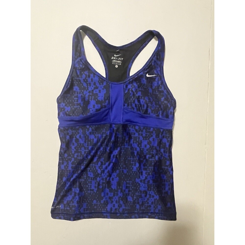 Nike Tank Top Women's Small Blue Athletic Training Fitness Running